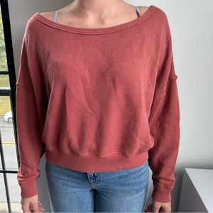 Pink cropped sweatshirt